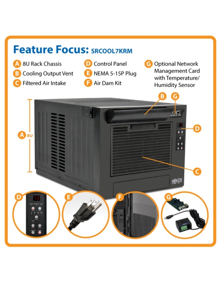 TRP KIT AUTOCONTENIDO AIRE 7U 120V+Transformador+UPS 3KVA 